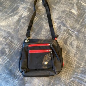 Haiku black crossbody purse EUC!